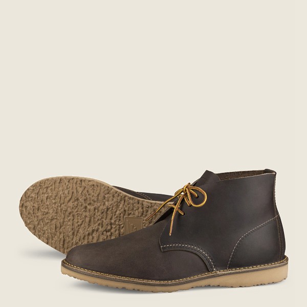 Red Wing Heritage Sko Weekender – Chukka Rough & Tough Læder - Mørke Grå - Herre 5208-FYGAN